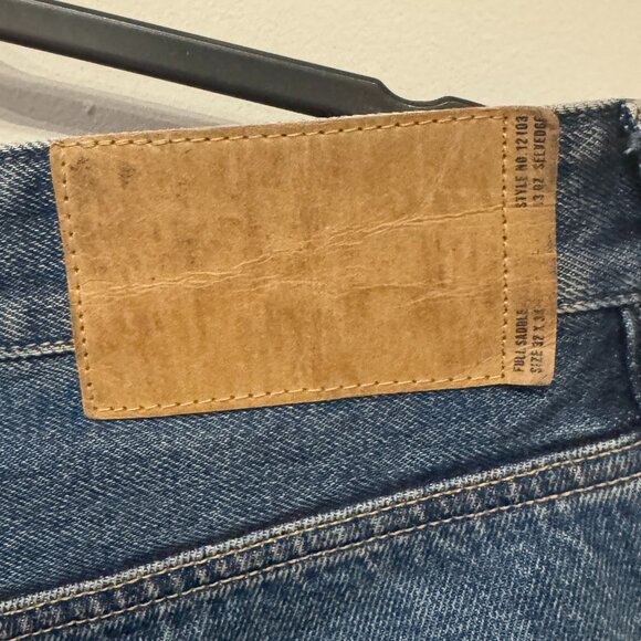 BUCK MASON Selvedge Full Saddle Jeans Mens Size 32, 13 oz Japanese Denim - Picture 4 of 5